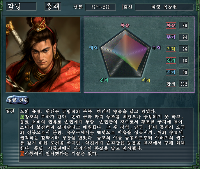 삼국지 인물 14. 감녕(흥패)는 누구인가? | 인스티즈