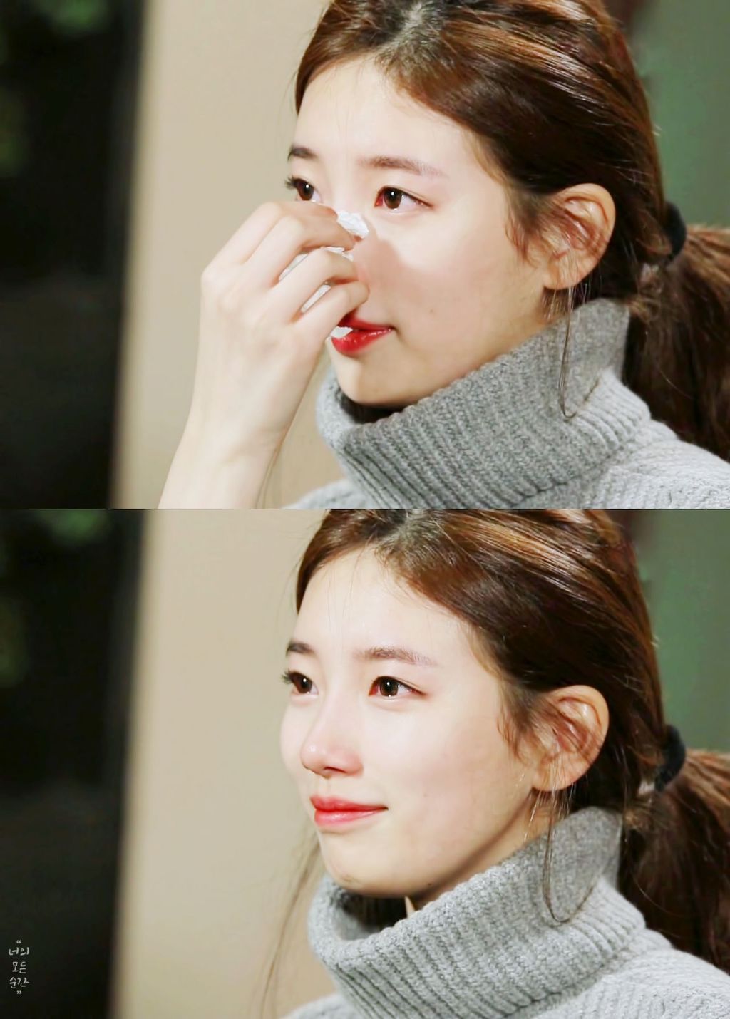 방송중에 눈물 흘리는 수지 | 인스티즈