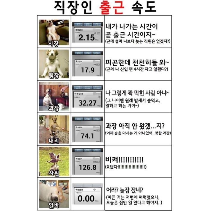 직장인 출근 속도 | 인스티즈