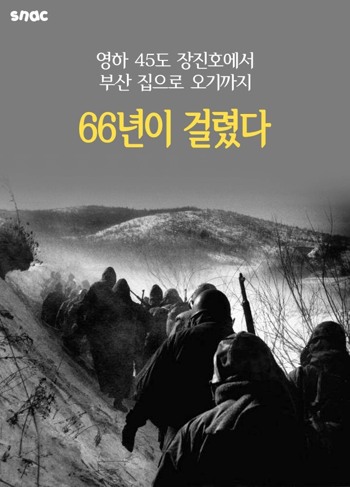 영하 45도 장진호에서 부산 집으로 오기까지 66년이 걸렸다 | 인스티즈