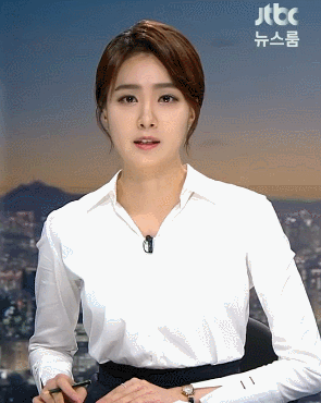안나경 아나운서 셔츠 핏.gif | 인스티즈