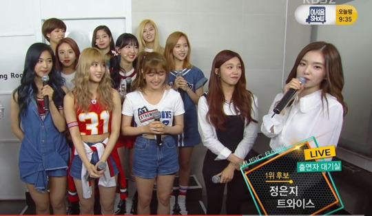 뮤직뱅크에서 아이린, 트와이스, 정은지 | 인스티즈