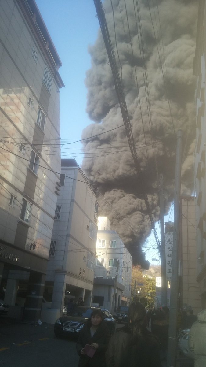 부산 광안리 화재 현장 사진.jpg | 인스티즈