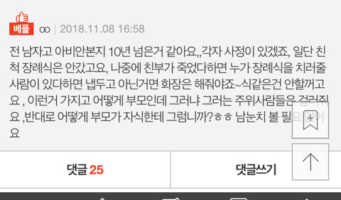 아빠의 장례식장에 가기싫어요 | 인스티즈