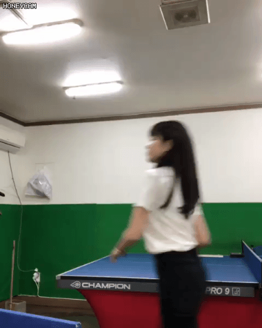 탁구연습 하는 한선화 | 인스티즈