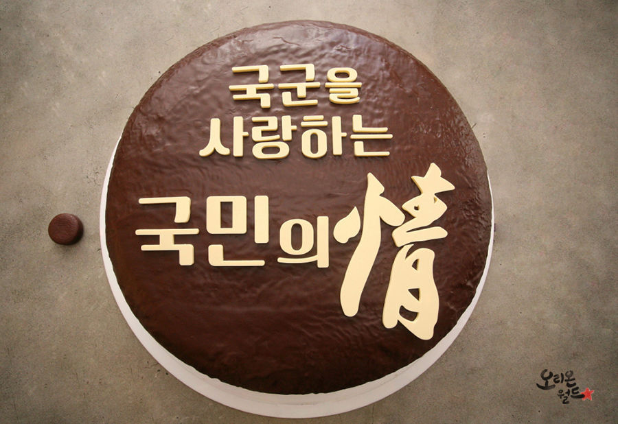 오리온에서 만들어 제공한 국군의 날 기념 케이크 | 인스티즈