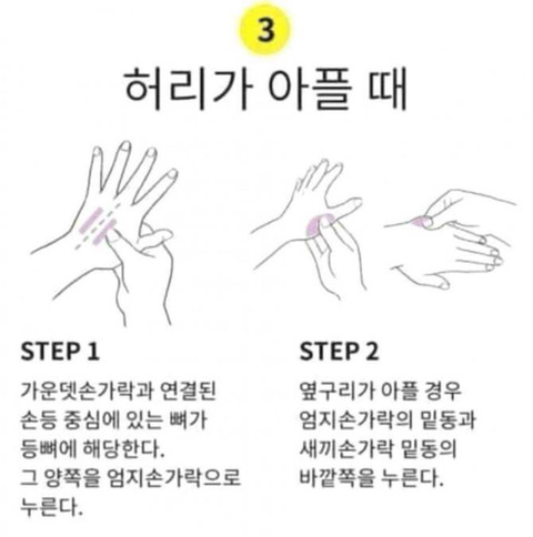 알아두면 좋은 손 지압법 | 인스티즈