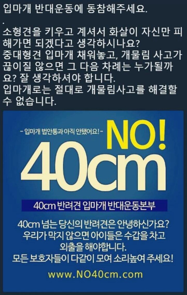 입마개 반대운동 | 인스티즈